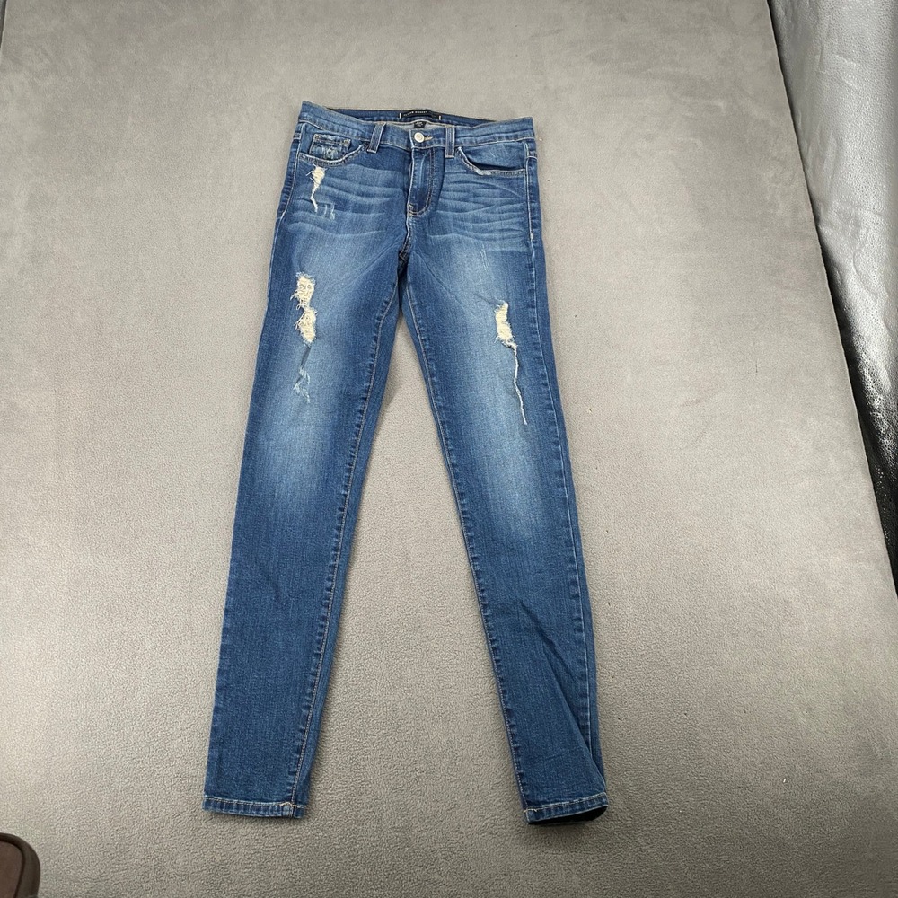 Flying Monkey Platinum Skinny Jeans Distressed Medium Wash USA Made L7676 29